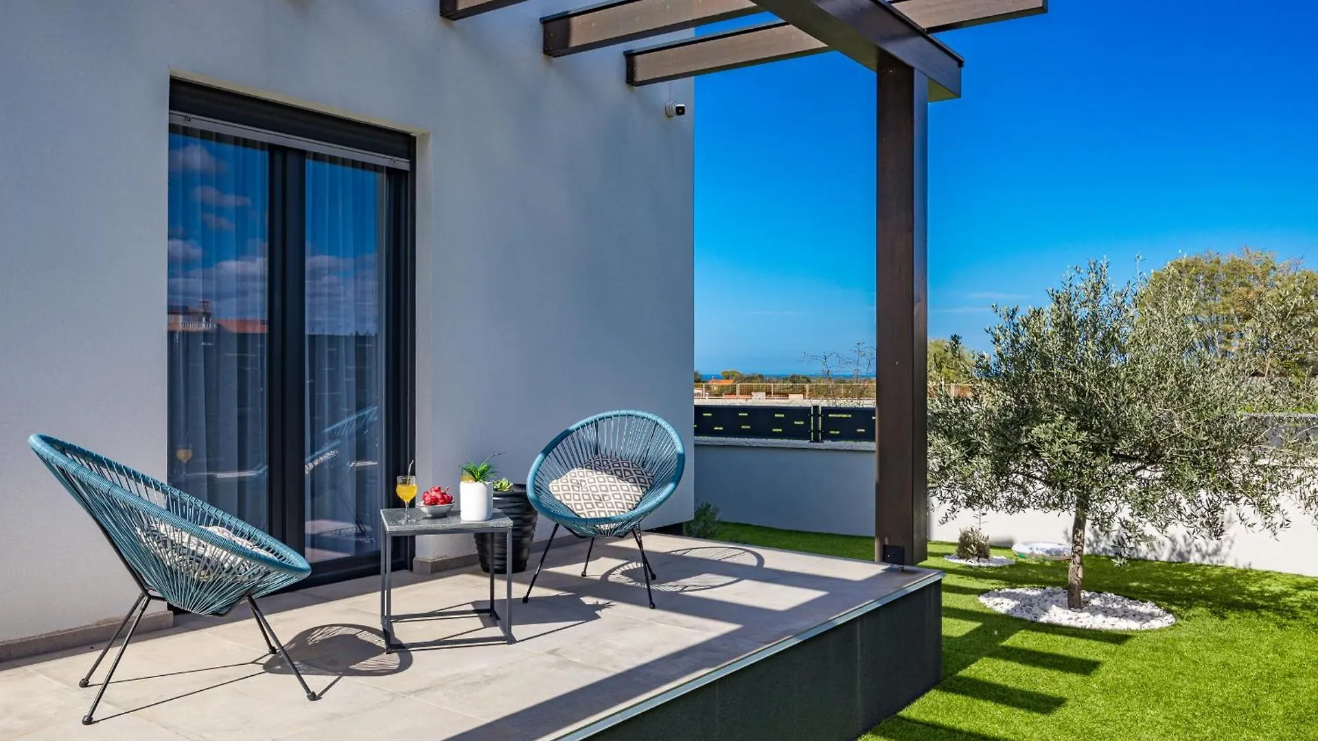Villa Lu Near Fazana For 7 People With Private Pool, Kids Playground & Sea View Galizana Croatia
